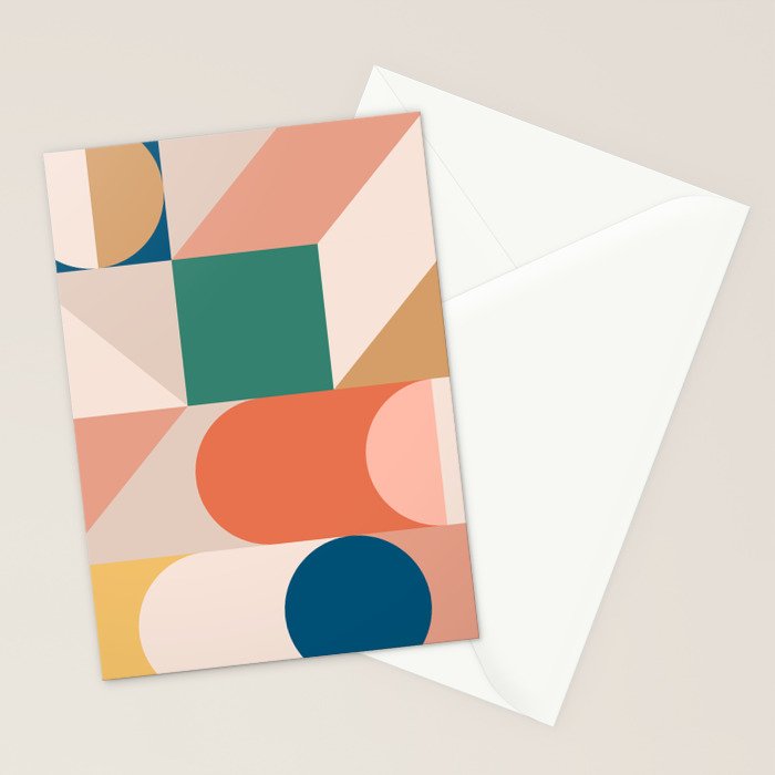 Modern Geometric 73B Stationery Card Gallery Image 2