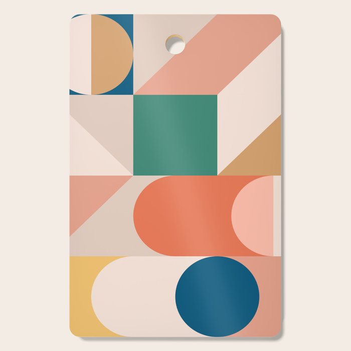 Modern Geometric 73b Cutting Board