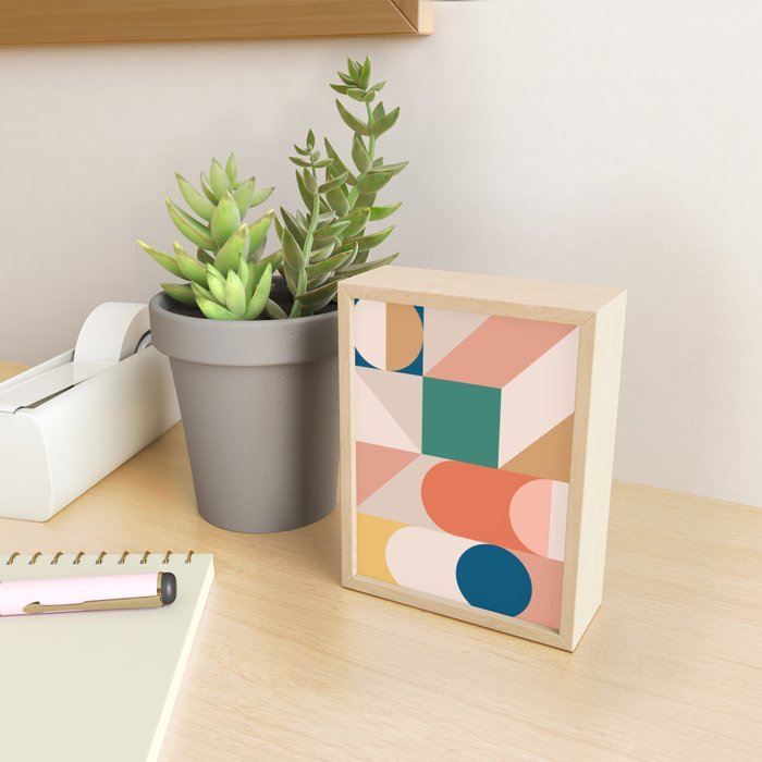 Modern Geometric 73B Mini Art Print Gallery Image 2