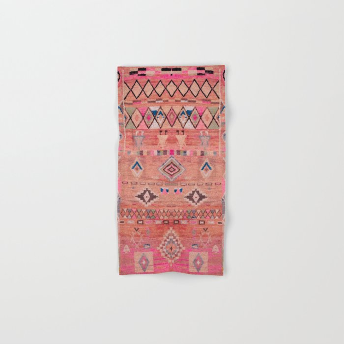 Traditional Moroccan Berber Rug Design Bath Towel Gallery Image 1