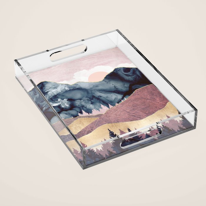 Mauve Vista Acrylic Tray Gallery Image 1