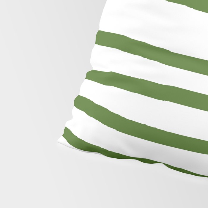 Simply Drawn Stripes in Jungle Green Pillow Sham Gallery Image 4