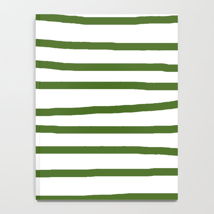 Simply Drawn Stripes in Jungle Green Notebook Gallery Image 4