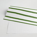Simply Drawn Stripes in Jungle Green Wrapping Paper Gallery Image 2