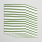 Simply Drawn Stripes in Jungle Green Wrapping Paper Gallery Image 3