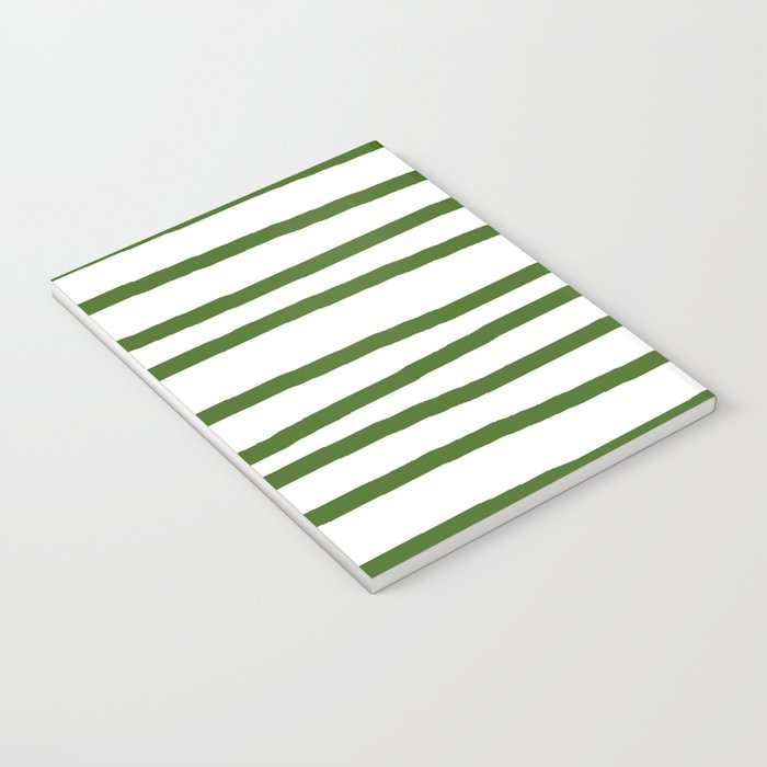 Simply Drawn Stripes in Jungle Green Notebook Gallery Image 3