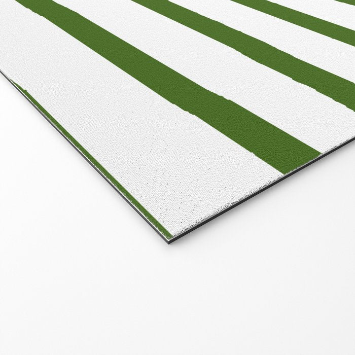 Simply Drawn Stripes in Jungle Green Welcome Mat Gallery Image 2