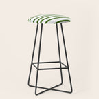 Simply Drawn Stripes in Jungle Green Stool Gallery Image 1