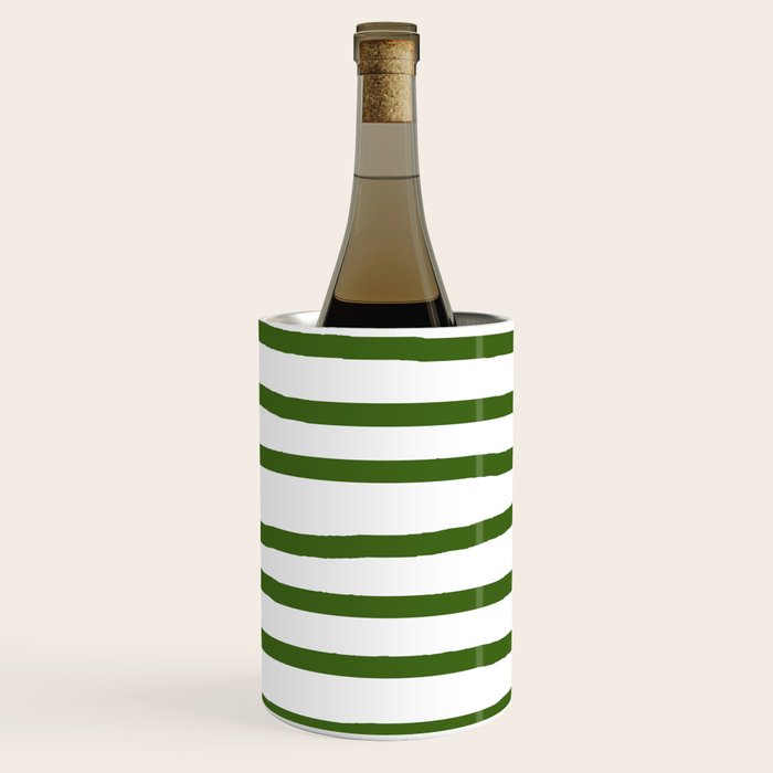 Simply Drawn Stripes in Jungle Green Wine Chiller Gallery Image 3