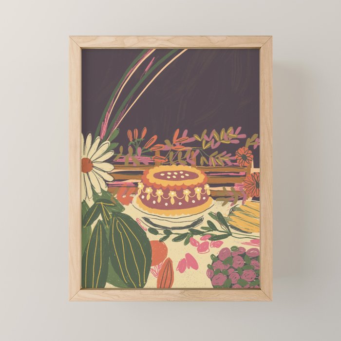 Birthday cake Mini Art Print Gallery Image 1