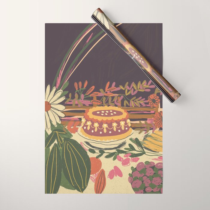 Birthday cake Wrapping Paper Gallery Image 1