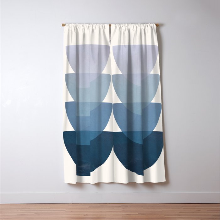 Blue Stack 01 Window Curtain Gallery Image 3
