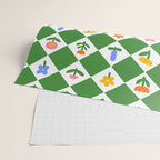 Colorful geometric flower art pattern Wrapping Paper Gallery Image 2