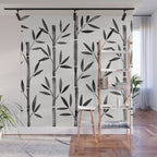 Black Bamboo Wall Mural Gallery Image 1
