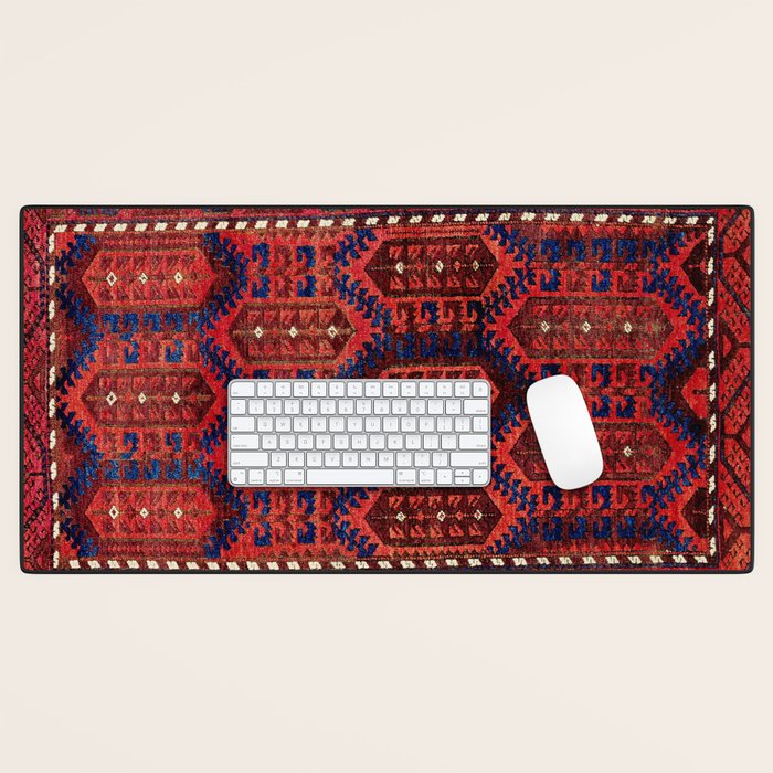 Baluch  Antique  Khorasan Persian Rug Print Desk Mat Gallery Image 1