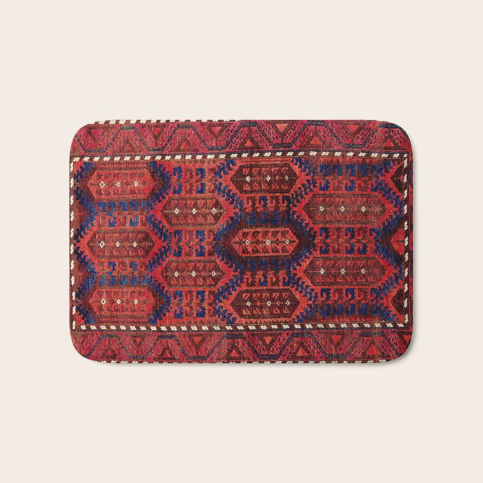 Baluch  Antique  Khorasan Persian Rug Print Bath Mat Gallery Image 1