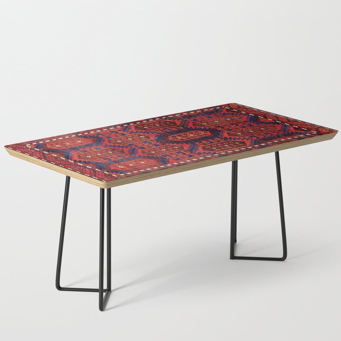 Baluch  Antique  Khorasan Persian Rug Print Coffee Table Gallery Image 1
