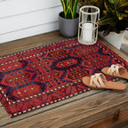 Baluch  Antique  Khorasan Persian Rug Print Outdoor Rug Gallery Image 2