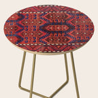 Baluch  Antique  Khorasan Persian Rug Print Side Table Gallery Image 2