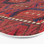 Baluch  Antique  Khorasan Persian Rug Print Bath Mat Gallery Image 3