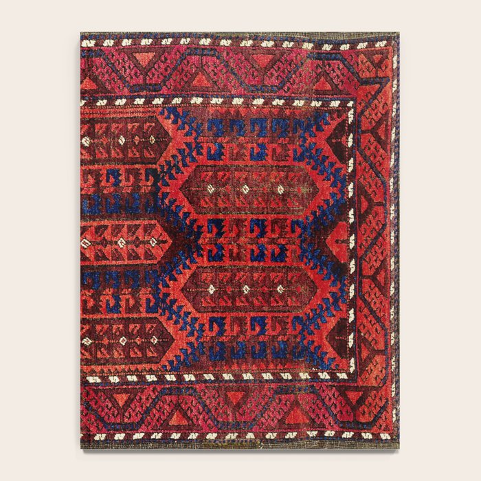 Baluch  Antique  Khorasan Persian Rug Print Notebook Gallery Image 4