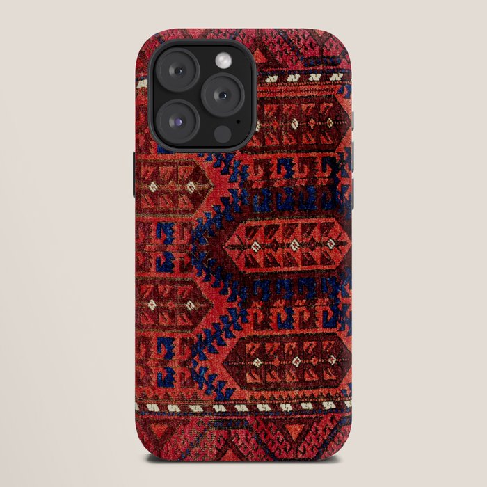 Baluch  Antique  Khorasan Persian Rug Print iPhone Case Gallery Image 12