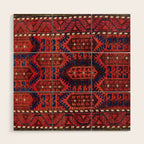 Baluch  Antique  Khorasan Persian Rug Print Wood Wall Art Gallery Image 1