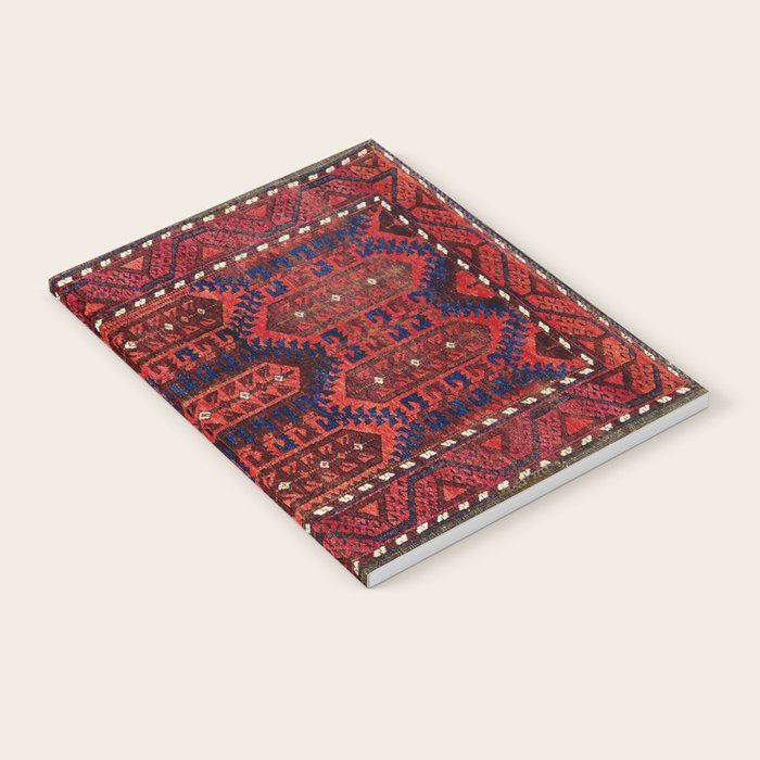 Baluch  Antique  Khorasan Persian Rug Print Notebook Gallery Image 2