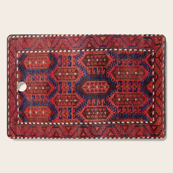 Baluch  Antique  Khorasan Persian Rug Print Cutting Board Gallery Image 1