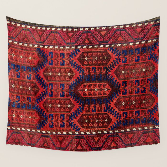 Baluch  Antique  Khorasan Persian Rug Print Wall Tapestry Gallery Image 1
