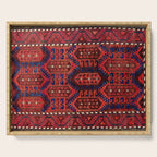 Baluch  Antique  Khorasan Persian Rug Print Serving Tray Gallery Image 1