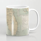 Vintage Lighthouse Map of Florida (1898) Coffee Mug Gallery Image 1
