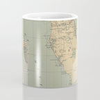 Vintage Lighthouse Map of Florida (1898) Coffee Mug Gallery Image 4