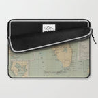 Vintage Lighthouse Map of Florida (1898) Laptop Sleeve Gallery Image 2
