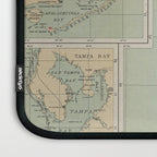Vintage Lighthouse Map of Florida (1898) Laptop Sleeve Gallery Image 3