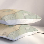 Vintage Lighthouse Map of Florida (1898) Pillow Sham Gallery Image 3