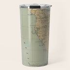 Vintage Lighthouse Map of Florida (1898) Travel Mug Gallery Image 1