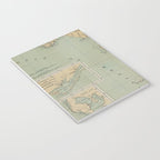 Vintage Lighthouse Map of Florida (1898) Notebook Gallery Image 3