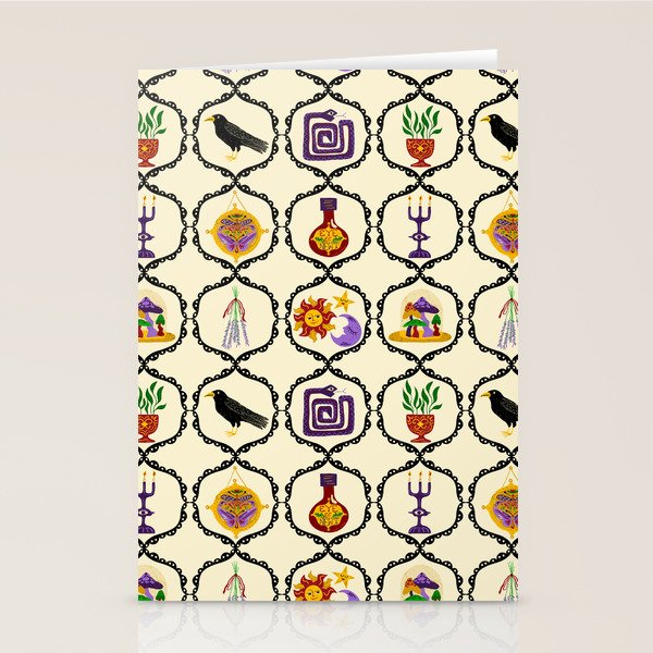 Whimsigothic Witch Mystical Magic Stationery Card Gallery Image 1