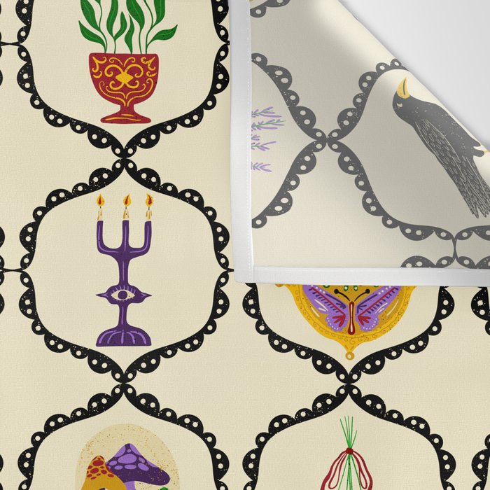 Whimsigothic Witch Mystical Magic Wall Tapestry Gallery Image 3