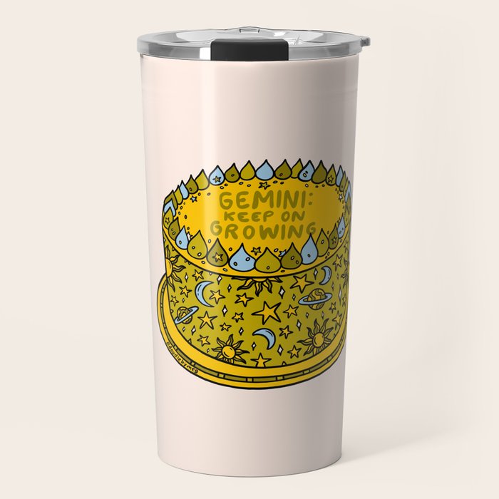 Gemini Cake Travel Mug Gallery Image 1