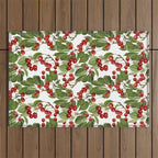 Lush Cherry Orchard Sweet Summer Fruits Outdoor Rug Gallery Image 1
