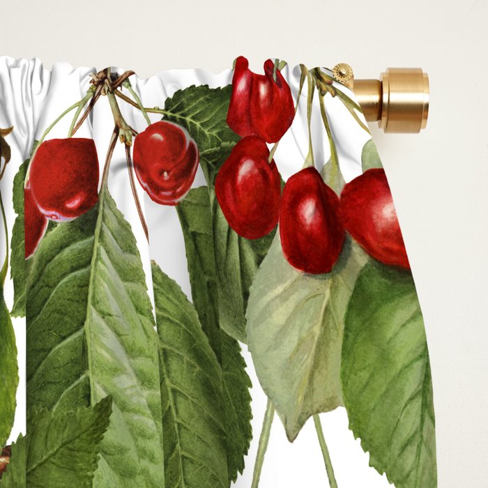 Lush Cherry Orchard Sweet Summer Fruits Window Curtain Gallery Image 2