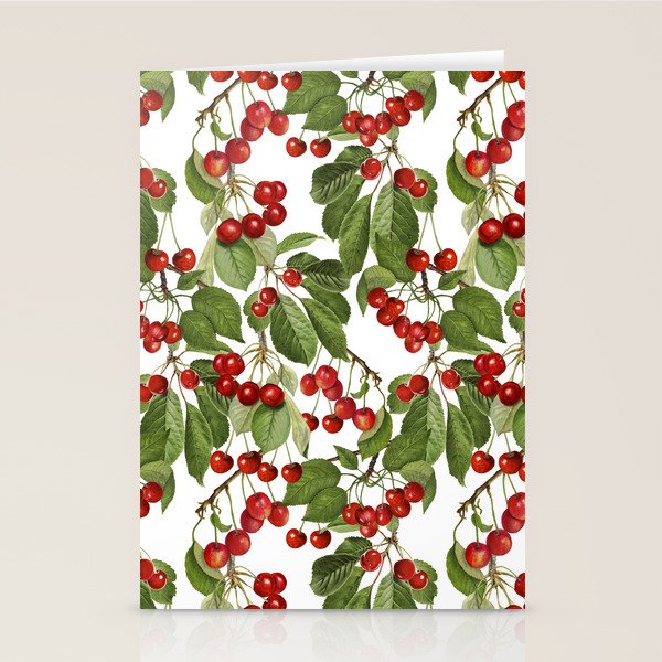Lush Cherry Orchard Sweet Summer Fruits Stationery Card Gallery Image 2
