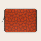 Rich Red Oriental Blooms Laptop Sleeve Gallery Image 1