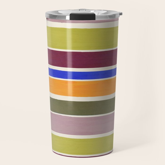 Modern Craft Summer Collection - Roman Stripes Travel Mug Gallery Image 1