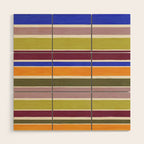 Modern Craft Summer Collection - Roman Stripes Wood Wall Art Gallery Image 1