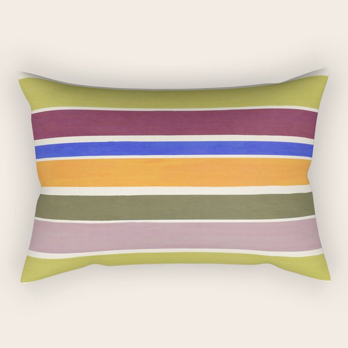 Modern Craft Summer Collection - Roman Stripes Rectangular Pillow Gallery Image 2