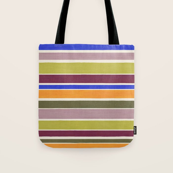 Modern Craft Summer Collection - Roman Stripes Tote Bag Gallery Image 1