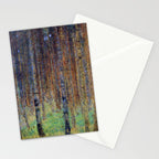 Gustav Klimt Pine Forest II Stationery Card Gallery Image 2